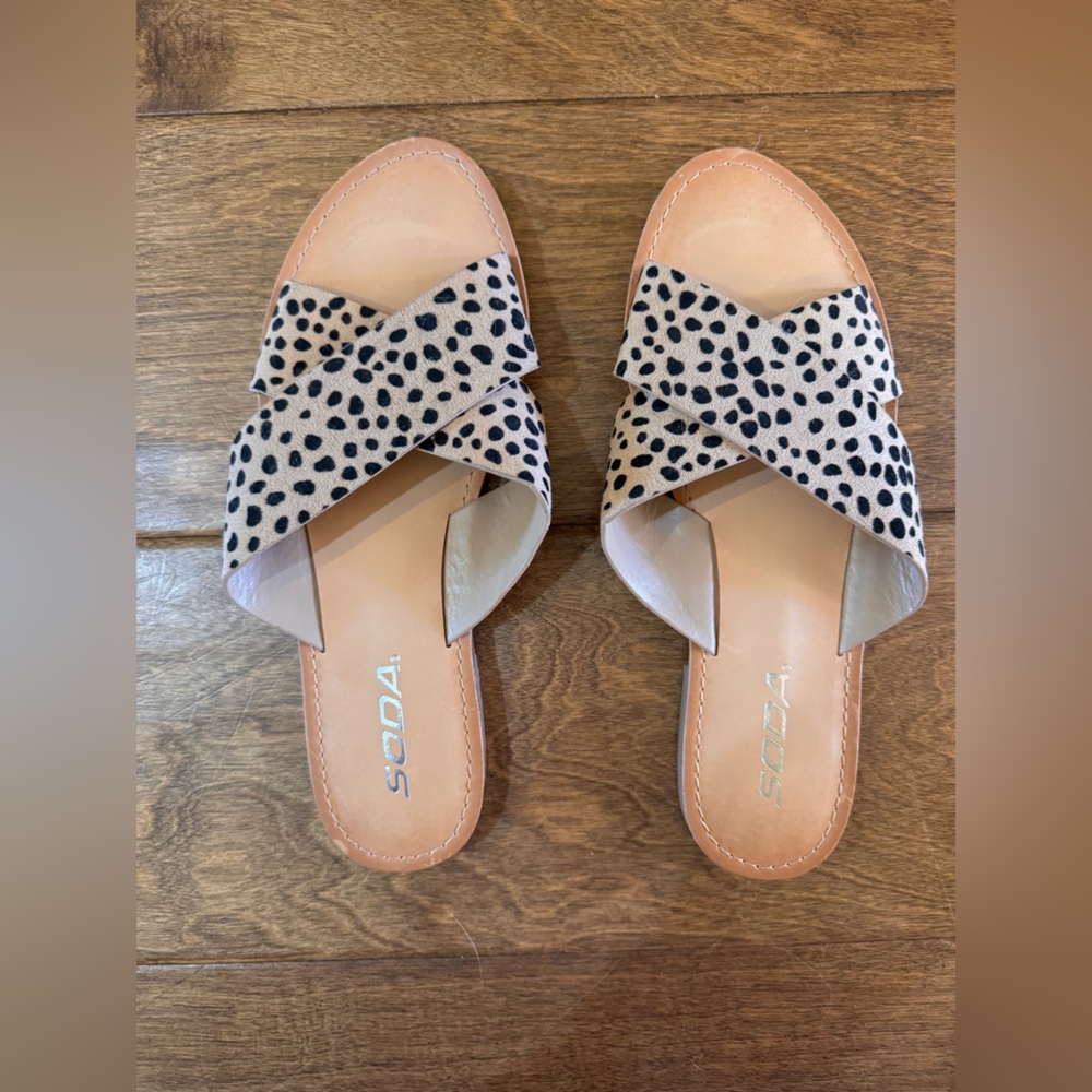 Cheetah Print Sandals